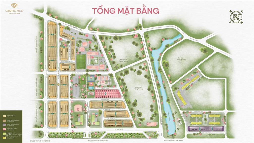 Căn góc 256m2 mặt tiền 29m đường 24m(quốc lộ 23b) xây 4 tầng 1 tum, đóng tiền 30 tháng mỗi đợt 5%