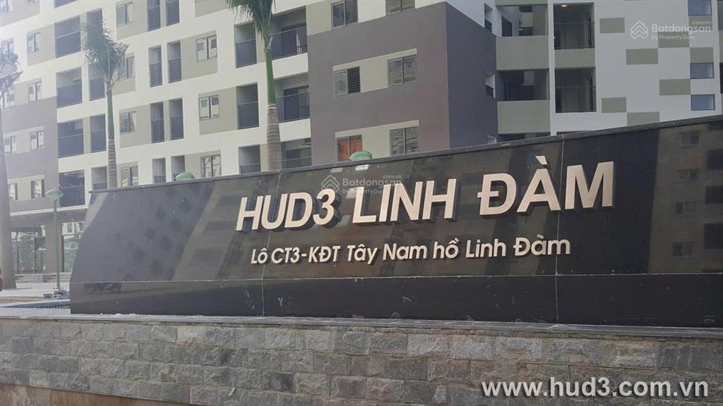 Bán cc 2pn 2vs 59m2 + 2 ban công sổ đỏ chính chủ tại toà hud3 kđt linh đàm, p đại kim, q.hoàng mai