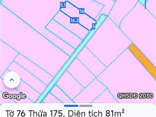 Bán đất 81m2, 1,99 tỷ tại ấp bến cộ, lý thái tổ, nhơn trạch, đồng nai