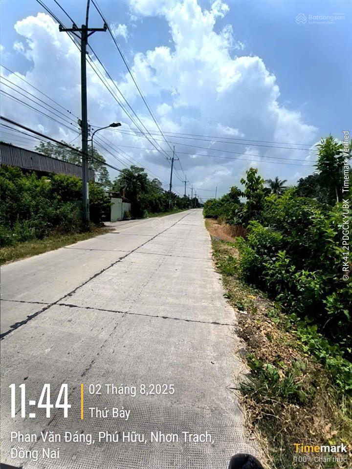 Bán đất mặt đường phan văn đáng, nhơn trạch, đồng nai, 193m2, mặt tiền 8,7m, view đẹp