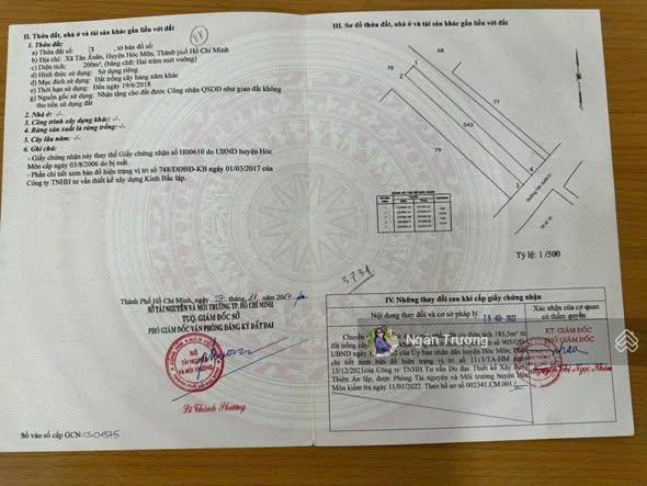 Chủ ngộp bank bán gấp đất 200m2 mặt tiền tân xuân 2 hóc môn, shr. giá chỉ 1.9 tỷ