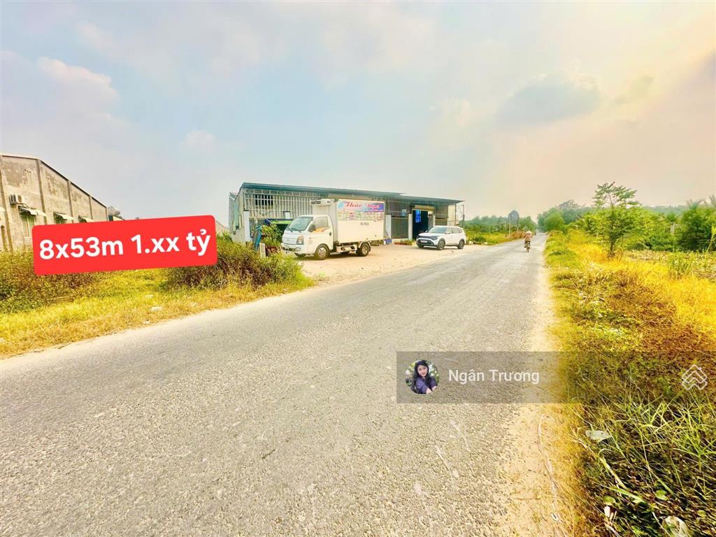 Đất 395m² mặt tiền đường nhựa lớn  gần kcn phước đông  shr  chỉ 1 tỷ 5