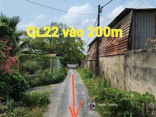 Ngộp thật  chủ bán lỗ lô đất 2 mặt tiền cách ql22 300m  chỉ 1 tỷ tại phước thạnh, củ chi