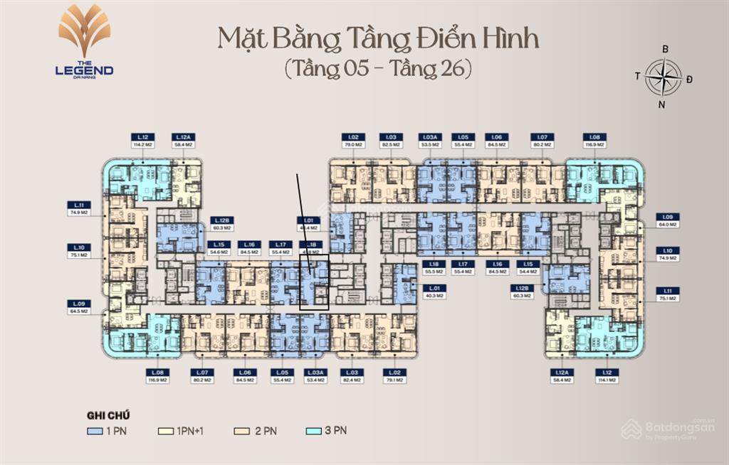 Cầu rồng đà nẵng việt nam, the legend city, 7 tỷ, 75m2, bán gấp căn hộ chung cư  0942 023 ***