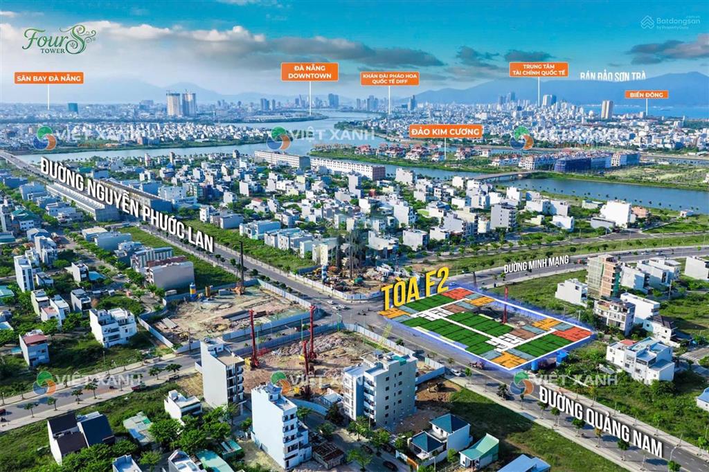 3,3 tỷ căn 2pn1wc tòa f2 fours tower. trung tâm hòa xuân đà nẵng
