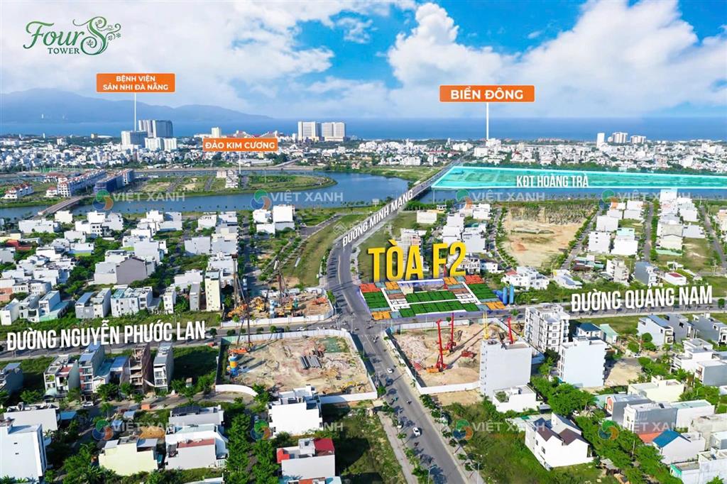 3,3 tỷ căn 2pn1wc tòa f2 fours tower. trung tâm hòa xuân đà nẵng
