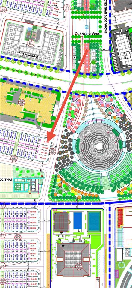 Lô góc fpt 207m2, ngang 10m, đối diện công viên, ngay tòa căn hộ fpt 3
