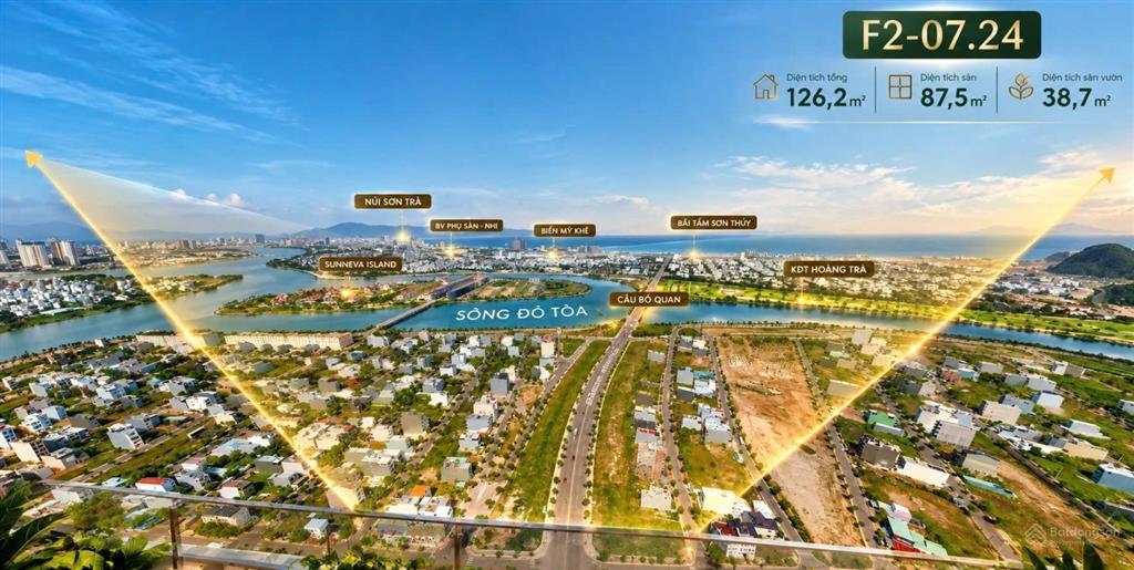 Nổi bật căn sân vườn 3pn 126m2 tầng 7 view pháo hoa view sông