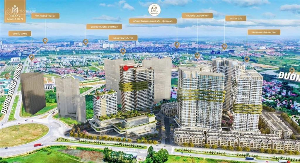 Cắt lỗ 300tr  royal mansion ngã 6 bắc giang
