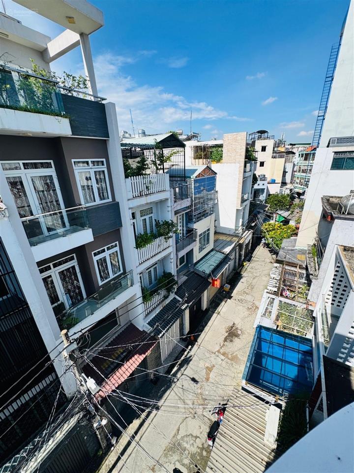 Nhà đẹp 5 tầng dt 58m2 nở hậu tài lộc  hẻm xe tải thông  dương bá trạc  6pn  6 wc nhỉnh 9tỷ