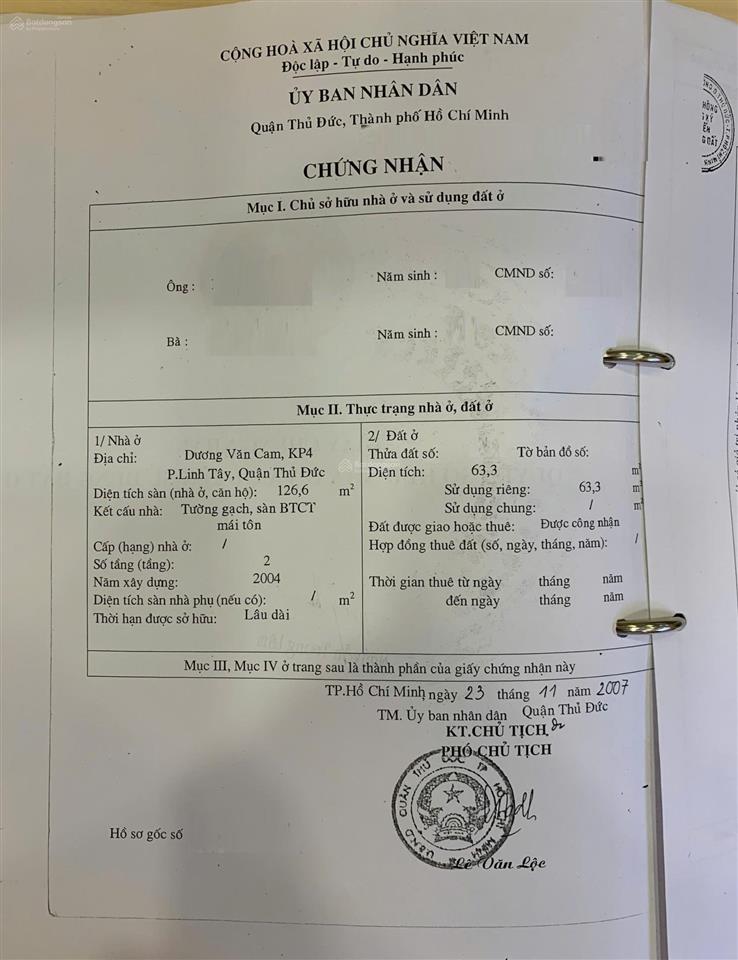 Hàng độc quyền 2 tháng  bán nhà mặt tiền, đường dương văn cam, p. linh tây