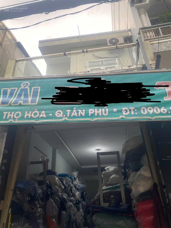 Bán nhà mặt tiền chợ vải phú thọ hòa tân phú 4x16mđoạn đẹp kinh doanh sầm uất chỉ 13,9 tỷ tl