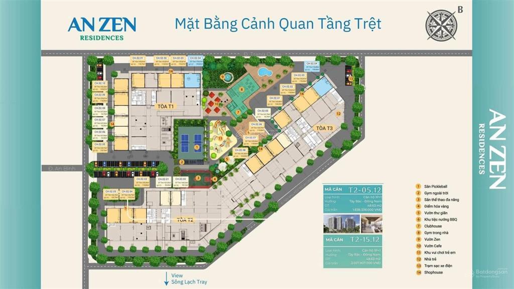 Bán căn hộ 2pn, 2wc, 63m2 tại an zen residence, giá ưu đãi 1,8 tỷ 0865 180 ***