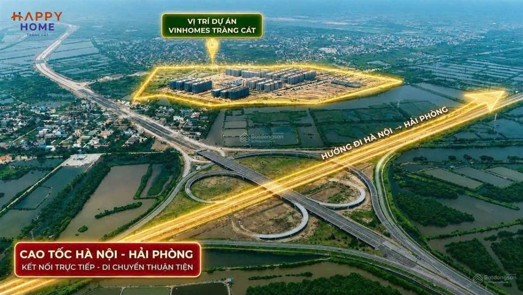 Bán cc 3pn 2wc happy home tràng cát giá 1,6 tỷ, 69m2 ở hải phòng 0865 180 ***