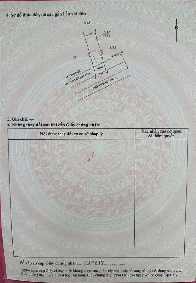 Bán đất mặt tiền dh507 gần chợ an thái, phú giáo, bình dương, giá chỉ 2,3 tỷ 462m2 (có sẵn nhà ở)
