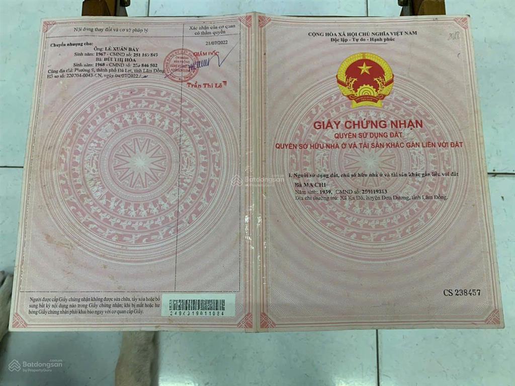 Bán đất 2 mặt tiền 606m2 giá 1 tỷ 650