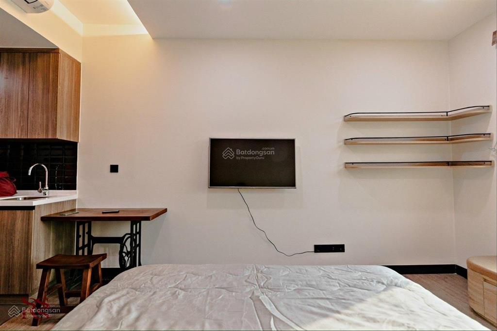 Thuê delasol 1pn 45m2 mới 100% view sông tone gỗ tinh tế bến vân đồn quận 4 sát q1 q3  0775 924 ***