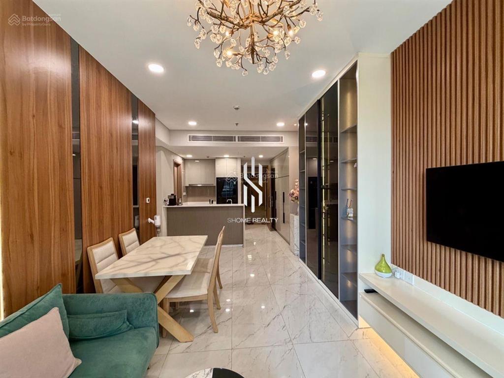 Cho thuê căn hộ cao cấp the river thủ thiêm 2pn 94m² full nội thất sang xịn  2 phút sang q1