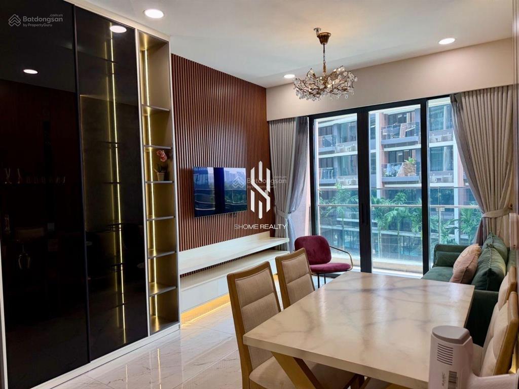 Cho thuê căn hộ cao cấp the river thủ thiêm 2pn 94m² full nội thất sang xịn  2 phút sang q1