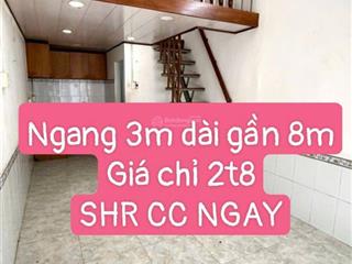 Nhà thống nhất gò vấp sổ hồng riêng gần hẻm xe hơi giá chỉ 2t8