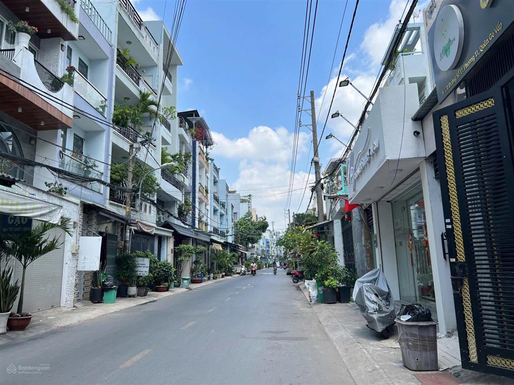 Bán nhà mặt tiền đường nhánh quang trung p.11, dt 4,4x19m cấp 4 giá 8.6 tỷ tl