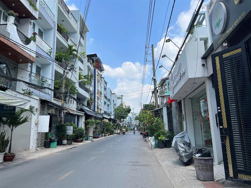 Bán nhà mặt tiền đường nhánh quang trung p.11, dt 4,4x19m cấp 4 giá 8.6 tỷ tl