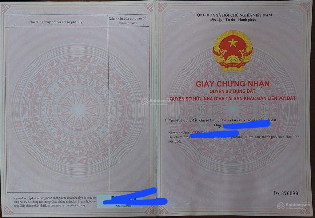 Bán đất mặt tiền hoàng đình cận, full thổ, móng lầu, xây dựng ngay giá 2,19 tỷ (thương lượng mạnh)