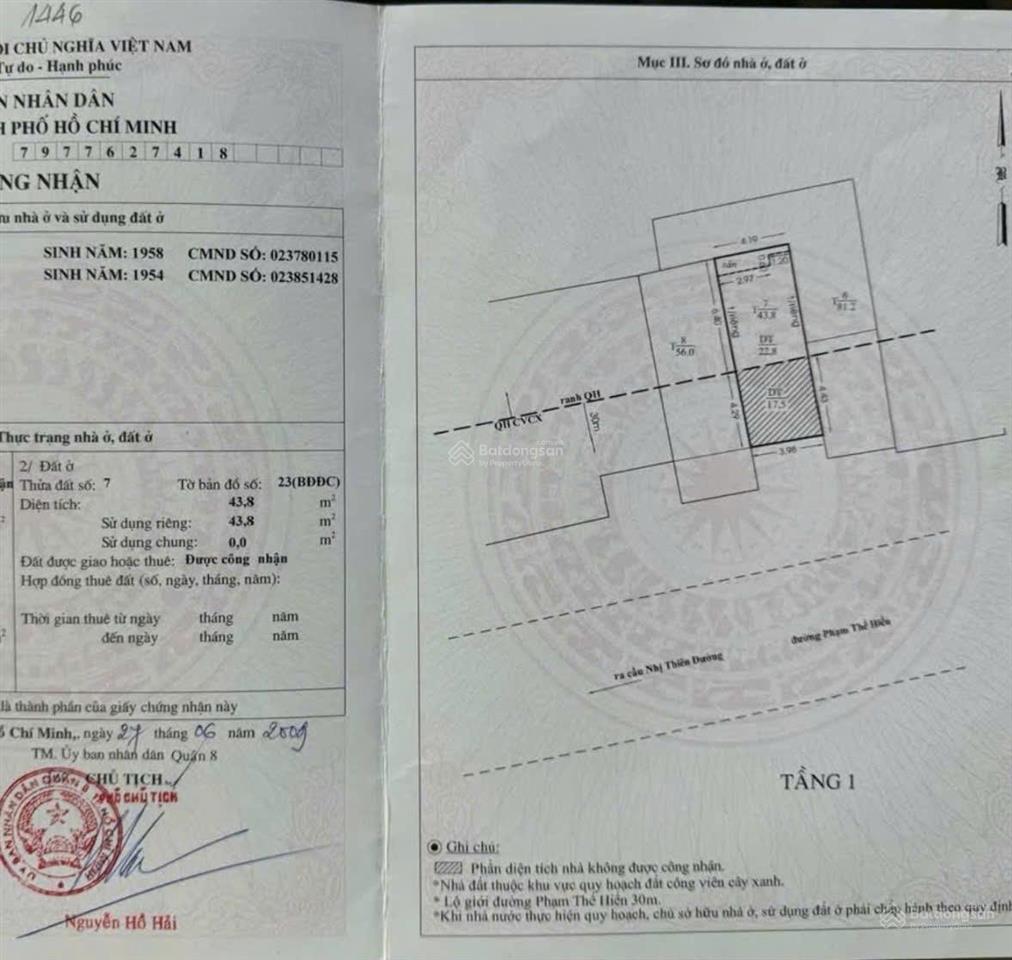 Bán nhà mặt tiền phạm thế hiển, phường chánh hưng, tp.hcm  37m²  giá chỉ 4,7 tỷ  kinh doanh tốt