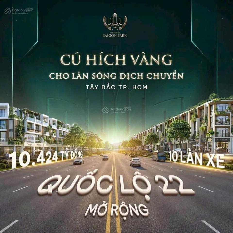 Cặp liền kề vinhomes saigon park  vốn 30% sở hữu ngay  mặt đường 19m, đối diện công viên