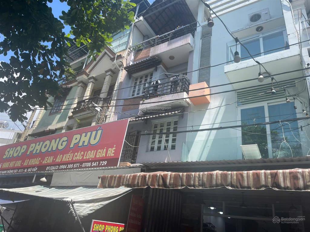 Bán nhà mặt tiền chợ hạnh thông tây kinh doanh bậc nhất gò vấp đường quang trung giá 9,5 tỷ 4 tầng