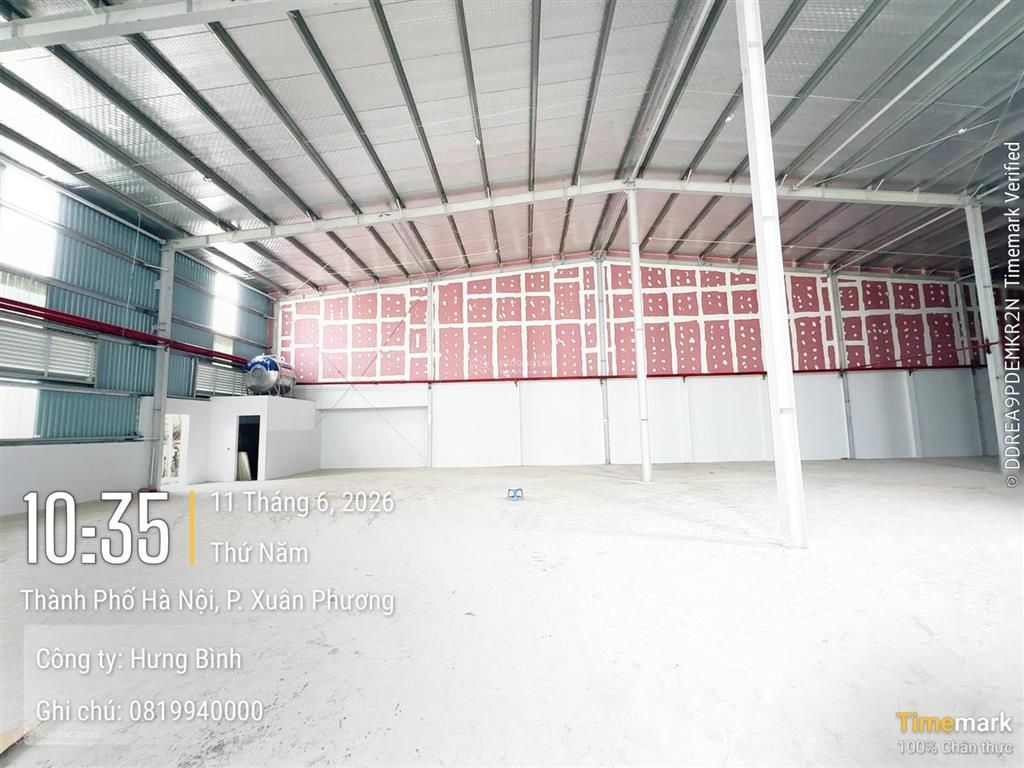 Cho thuê 600m2 kho xưởng tại cụm cn vừa và nhỏ từ liêm  hà nội