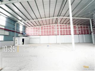Cho thuê 600m kho xưởng tại cụm cn vừa và nhỏ từ liêm  hà nội