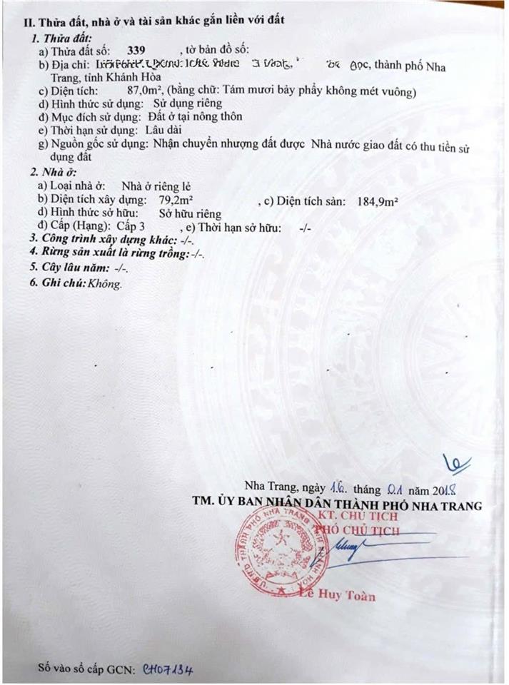 Bán nhà tại vĩnh điềm trung  nha trang 3 tầng đường ô tô 13m giá 7 tỷ 700 . cách biển khoảng 4km