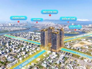 Vốn hơn 2 tỷ sở hữu căn hộ sun fours tower hòa xuân, view biển  núi, tt 70% được nhận nhà, htls 0%