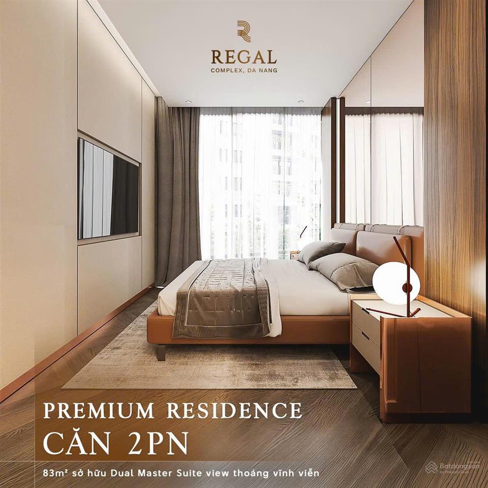 Regal complex đà nẵng quỹ căn 1pn+  trả góp nhẹ 1%/tháng, view sông & biển dễ thanh khoản