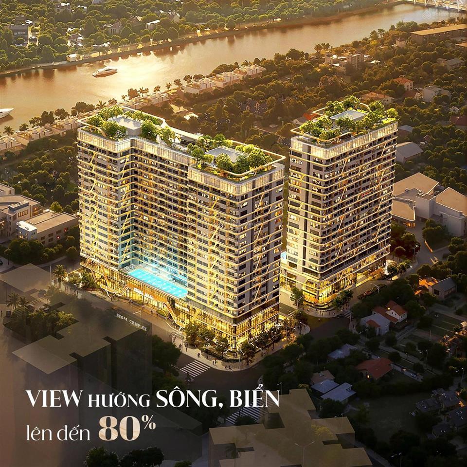 Regal complex đà nẵng quỹ căn 1pn+  trả góp nhẹ 1%/tháng, view sông & biển dễ thanh khoản
