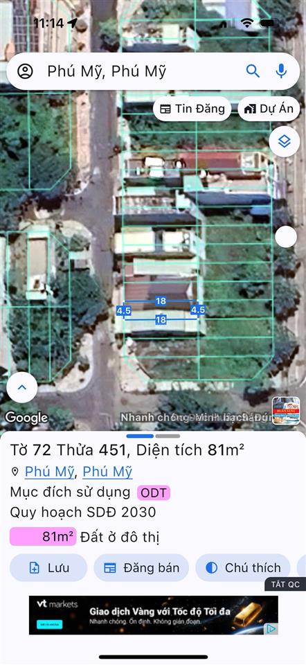 Nhà đất phú mỹ đất biệt thự tặng biệt thự mini kdc 44ha