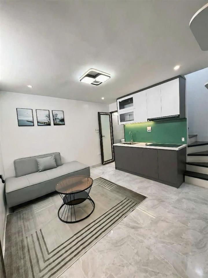 kim mã 25m x5 tầng giá 6,8 tỷ lô góc,ngõ thông,cách phố 10m -full nội thất