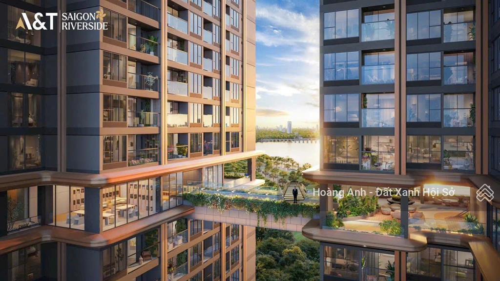 Căn hộ resort a&t saigon riverside mặt tiền sông sài gòn, căn 2pn2wc 60m2 chỉ 3,085 tỷ (100%)