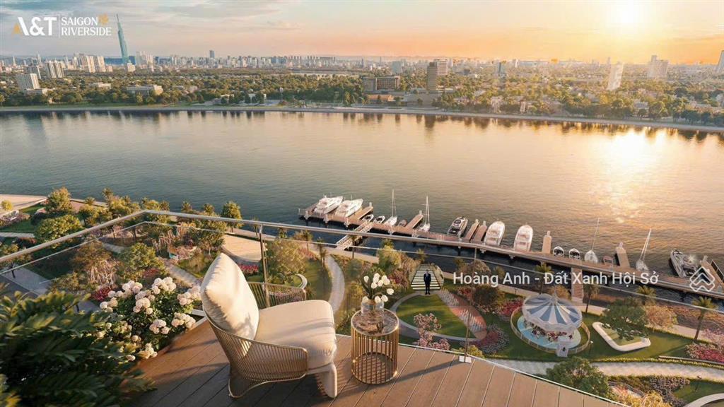Căn hộ resort a&t saigon riverside mặt tiền sông sài gòn, căn 2pn2wc 60m2 chỉ 3,085 tỷ (100%)
