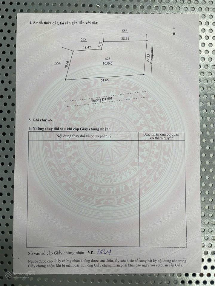 1.050m2 mặt tiền dt601 ngang 51m không ngập lụt 1,5 tỷ chốt nhanh