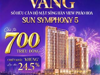Chỉ 700 triệu mua căn hộ sông hàn, pháo hoa đà nẵng