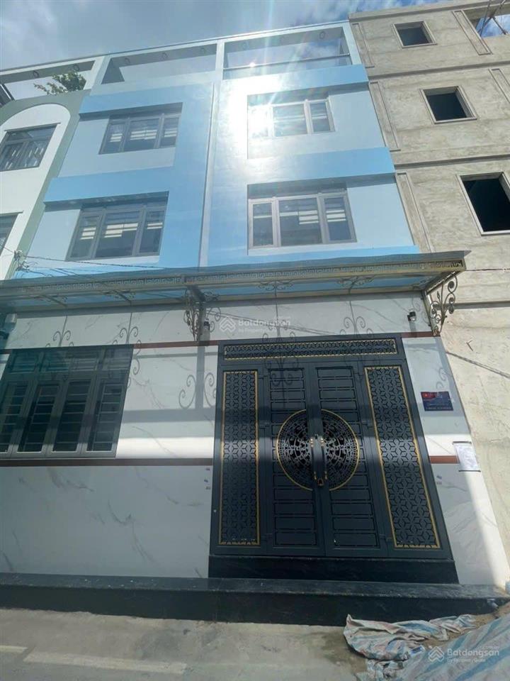 Bình tân giáp tân phú nhà xây mới đẹp 100% 4 tầng hẻm xe tải 6m dt 55m2 , ngang 8m nở hậu