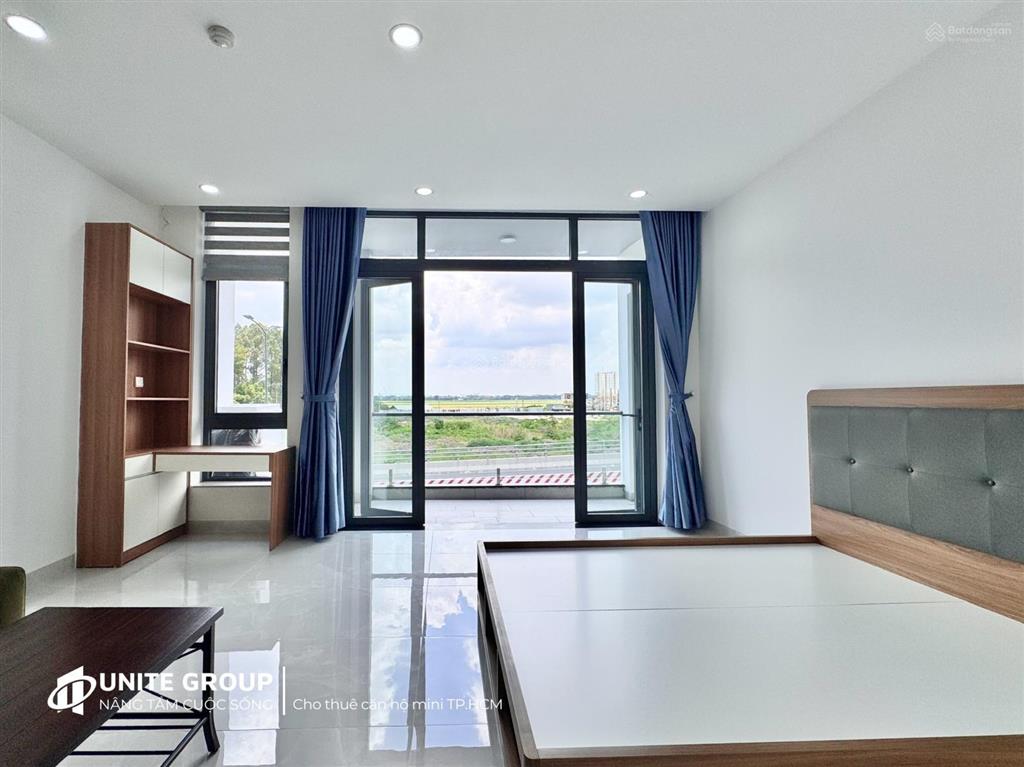 Khai trương tòa studio mới 100% thang máy ban công gần nhà ga t3  tiện qua bảy hiền