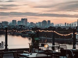 Mtuyệt phẩm khách sạn 4 mặt hồ tây 265m 10 tầng 40 phòng rooftop cafe chỉ 16x tỷ