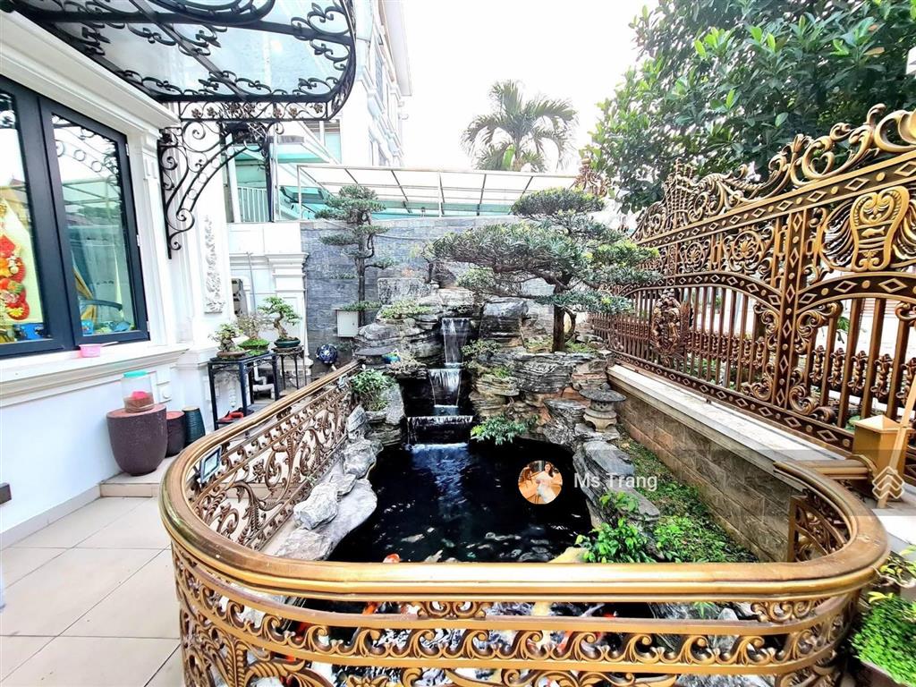 Biệt thự kđt việt hưng 269m², 5 tầng thang máy, mt 32m, sân vườn hồ koi, chỉ 89 tỷ