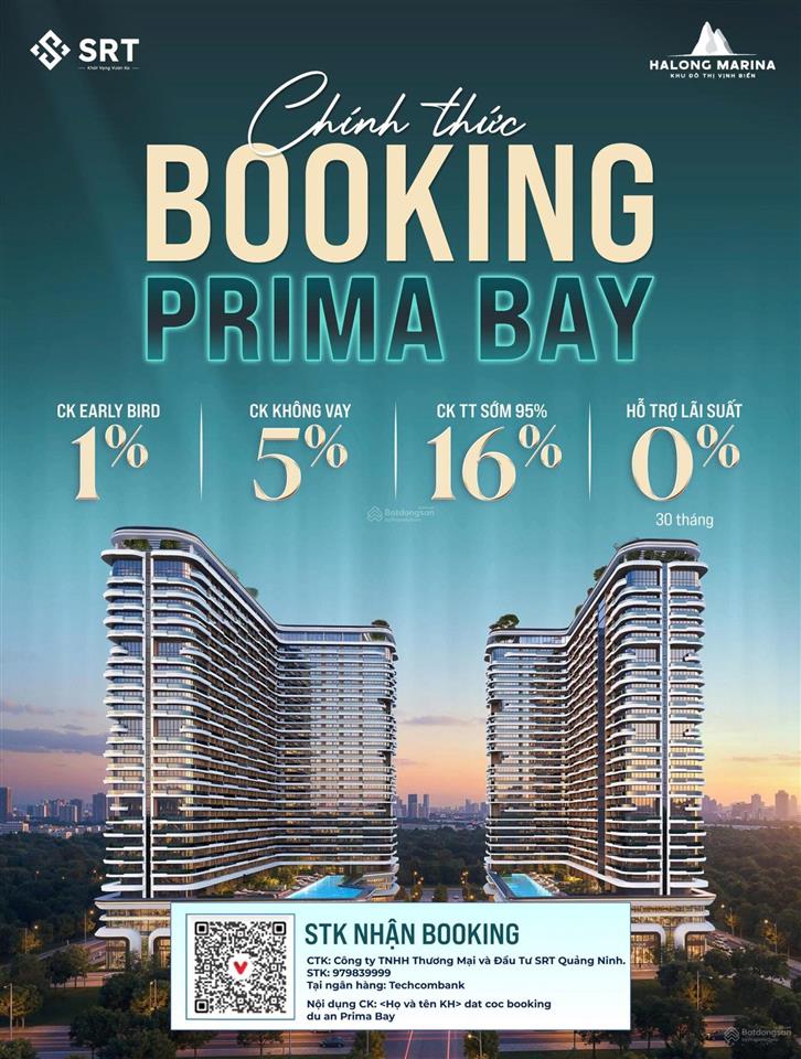 Prima bay studio giá chỉ từ 1,4 tỷ view biển tầng cao  chiết khấu 17%  vay htls 30 tháng