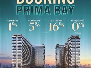 Prima bay studio giá chỉ từ 1,4 tỷ view biển tầng cao  chiết khấu 17%  vay htls 30 tháng