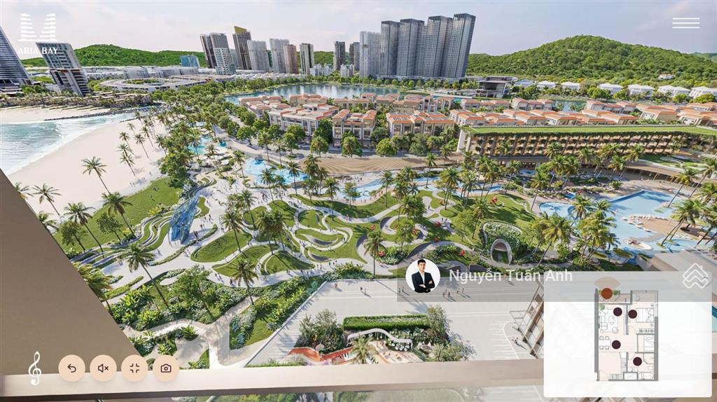 Suất ngoại giao aria bay studio 750 triệu  view biển  sổ đỏ lâu dài  chiết khấu 500tr