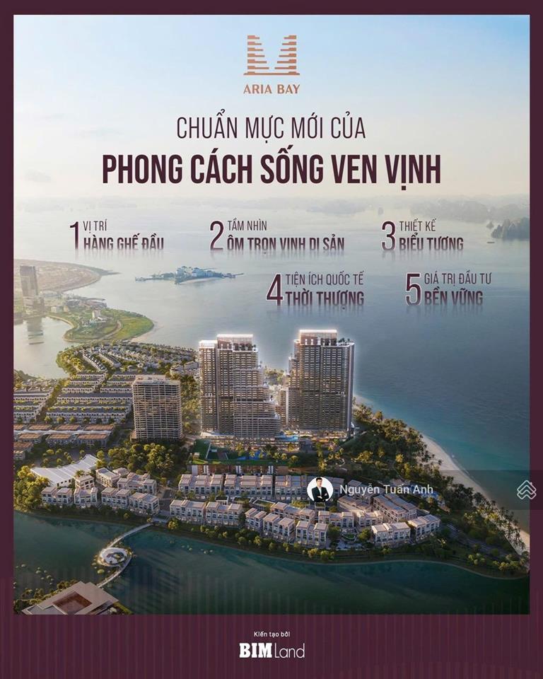 Suất ngoại giao aria bay studio 750 triệu  view biển  sổ đỏ lâu dài  chiết khấu 500tr